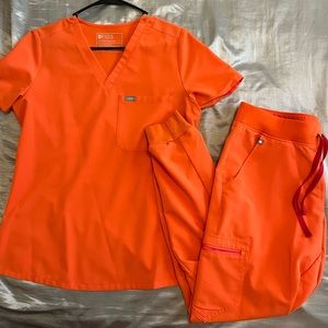 FIGS Sunset Orange Set